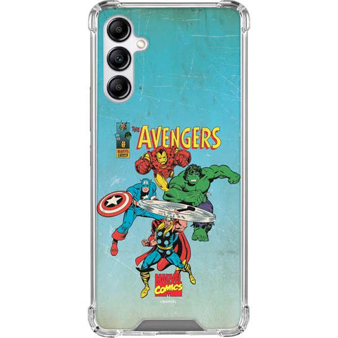 Marvel Classic Comics The Avengers Galaxy A15 5G Clear Case